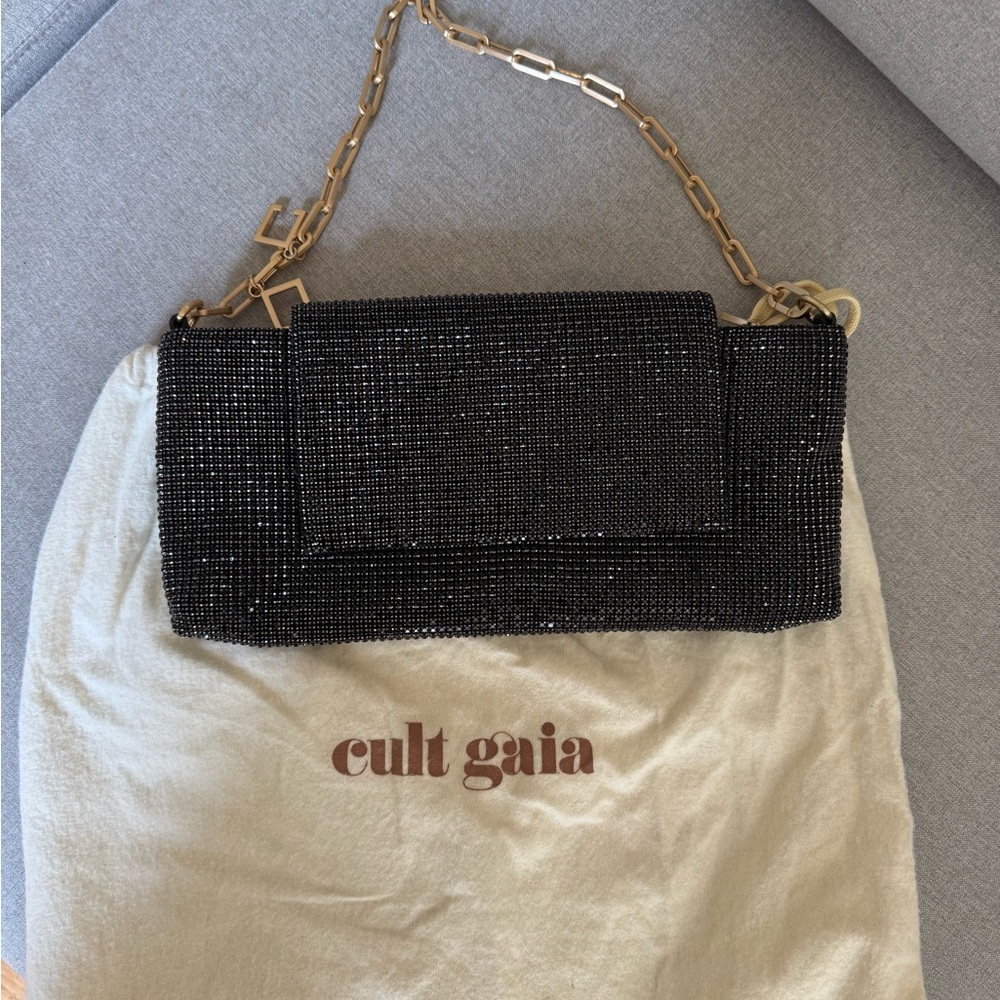 Cult Gaia Black Beaded Women's Bag